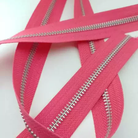 CIERRE ALUMINIO YKK - POR METRO LINEAL FUCSIA 341