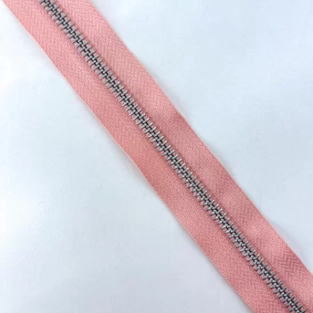 CIERRE ALUMINIO YKK - POR METRO LINEAL NUDE ROSA OSCURO 806