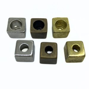 TERMINAL BORLA CUADRADA 1411 9MM ZAMAK - POR UNIDAD