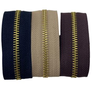 CIERRE METAL N° 5 YKK SIMIL ORO POR METRO