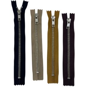 CIERRE DE METAL FIJO N°5 YKK NIQUEL POR UNIDAD