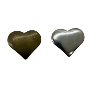 APLIQUE 3074 CORAZON CURVO 20MM POR UNIDAD