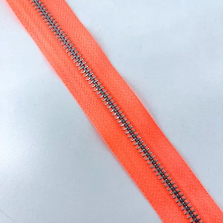CIERRE ALUMINIO YKK - POR METRO LINEAL NARANJA FLUOR 006