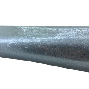 PVC CRISTAL CON GLITTER PLATEADO X METRO