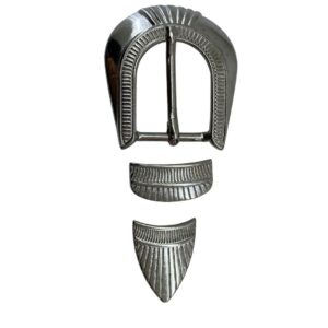 HEBILLA TEJANA 4983 CON PASADOR Y PUNTERA 25MM ZAMAK NIQUEL - POR UNIDAD