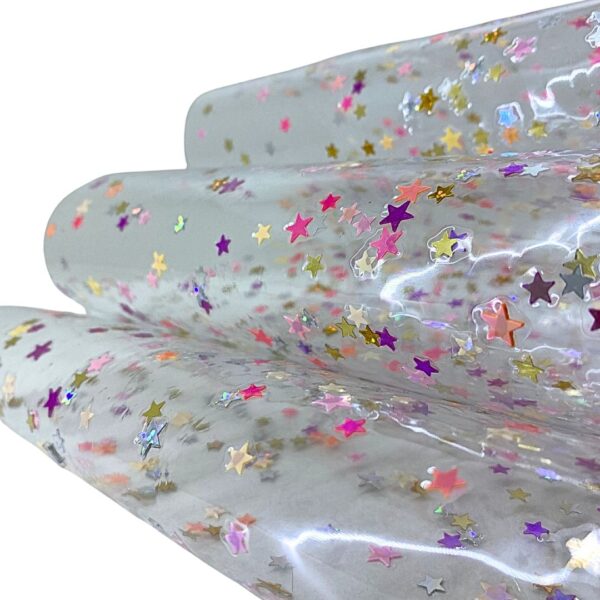 PVC CRISTAL ESTRELLAS MULTICOLOR