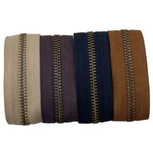 CIERRE METAL N° 5 YKK BRONCE VIEJO POR METRO