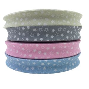 CINTA AL BIES ESTRELLA 20MM X ROLLO 25MTS